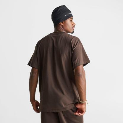 Men's Nithtke Sportswear Swoosh Box T-Shirt - Baroque Brown/Sail
