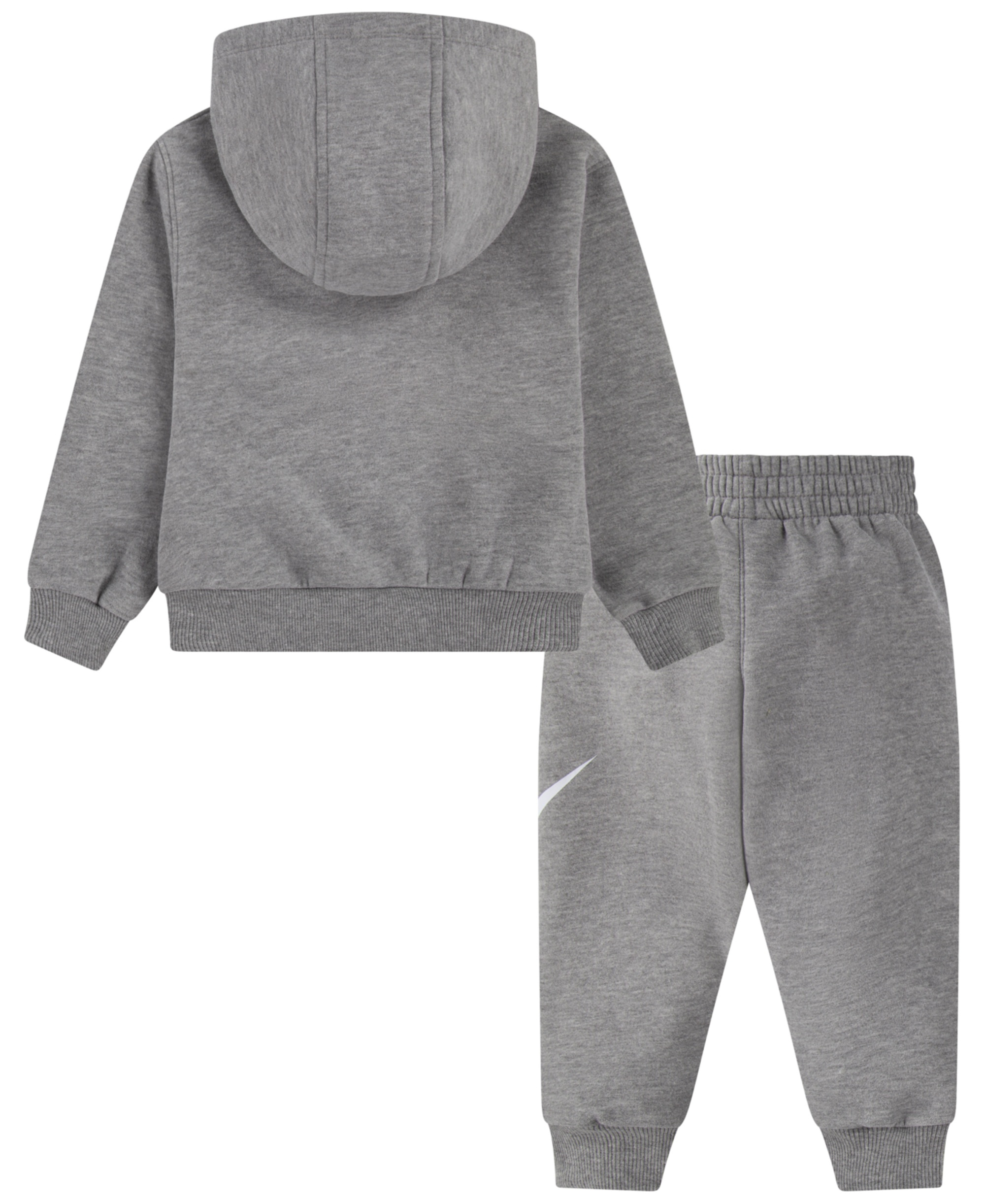 Nike Toddler Boys' and Girls' 2T-4T Club Fleece Long-Sleeve Hoodie and Pants, 2-Piece Set - Dark Gray Heather