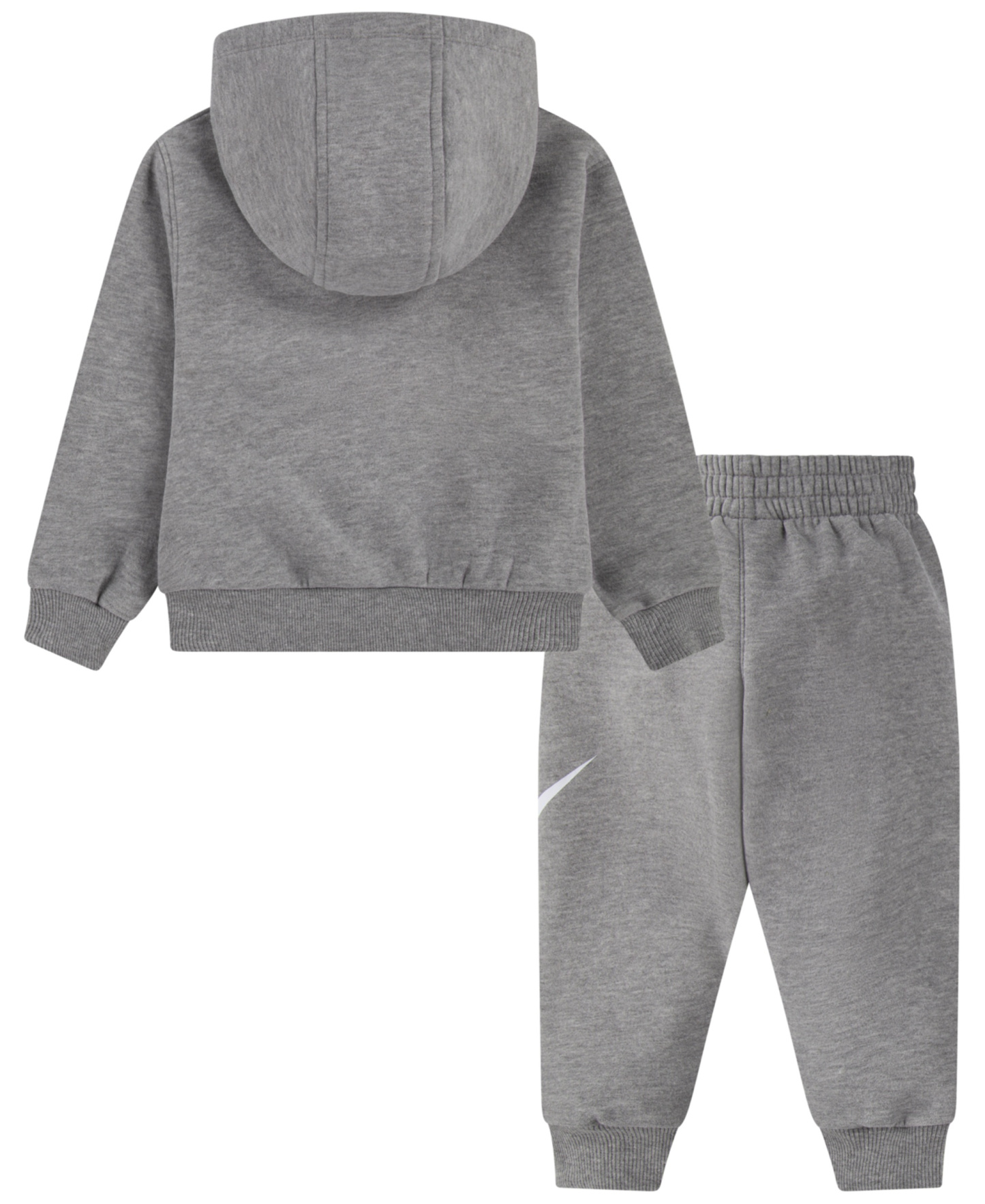 Nike Toddler Boys' and Girls' 2T-4T Club Fleece Long-Sleeve Hoodie and Pants, 2-Piece Set - Dark Gray Heather