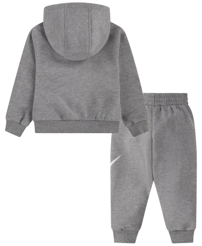 Nike Toddler Boys' and Girls' 2T-4T Club Fleece Long-Sleeve Hoodie and Pants, 2-Piece Set - Dark Gray Heather