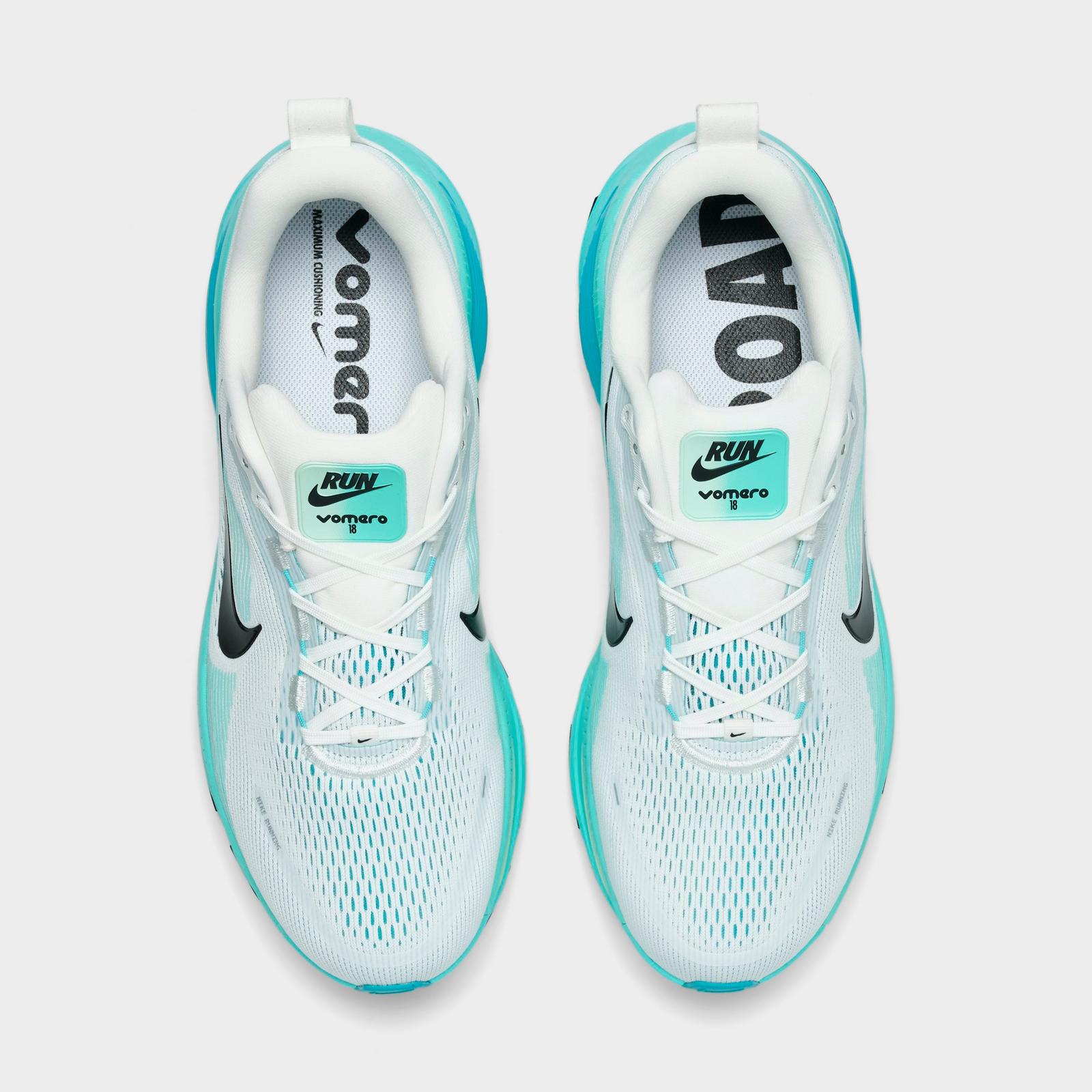 Men's Nike Vomero 18 Running Shoes - Summit White/Dusty Cactus/Geode Teal/Black