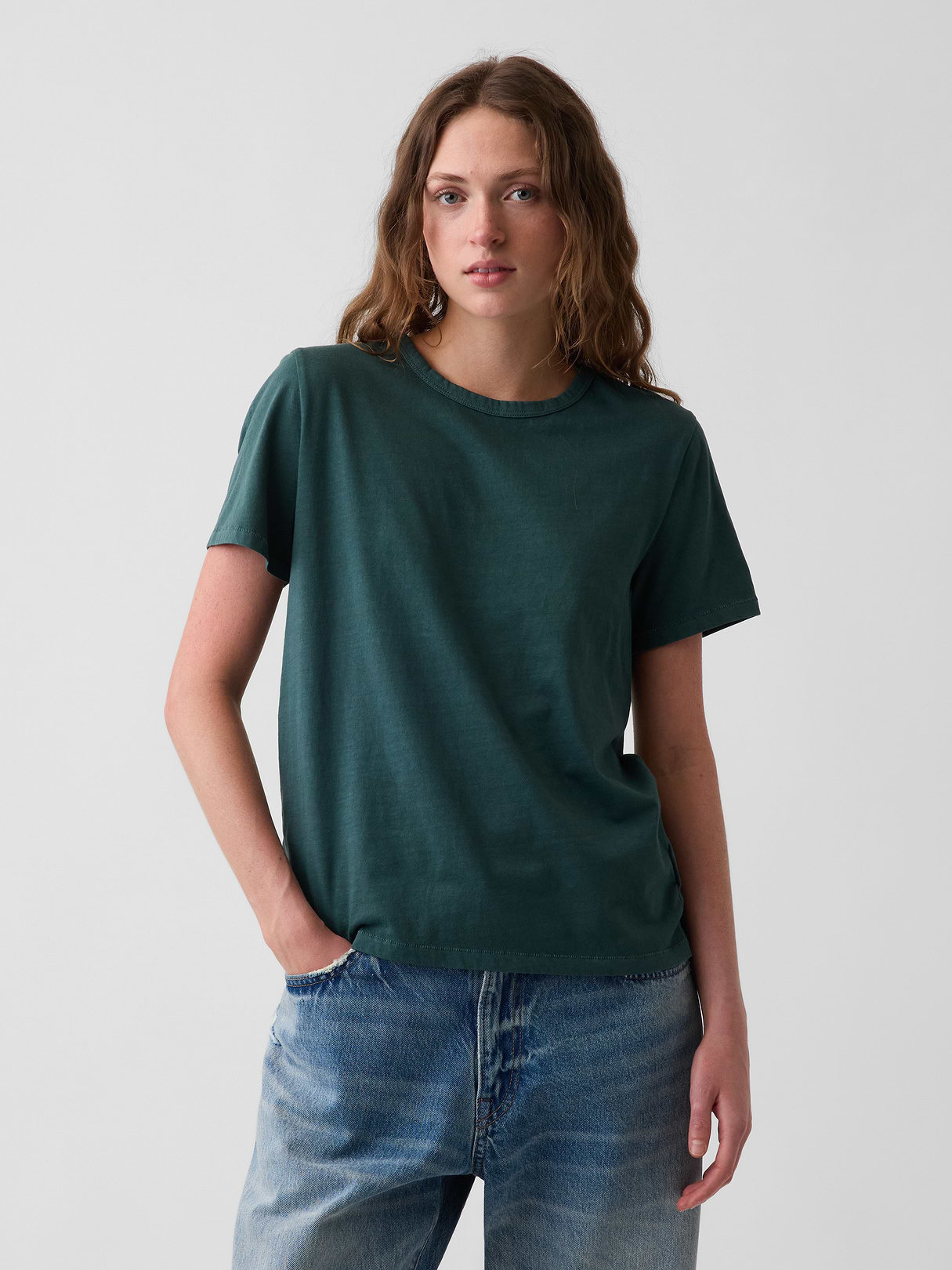 Organic Cotton VintageSoft T-Shirt - Deep hunter green