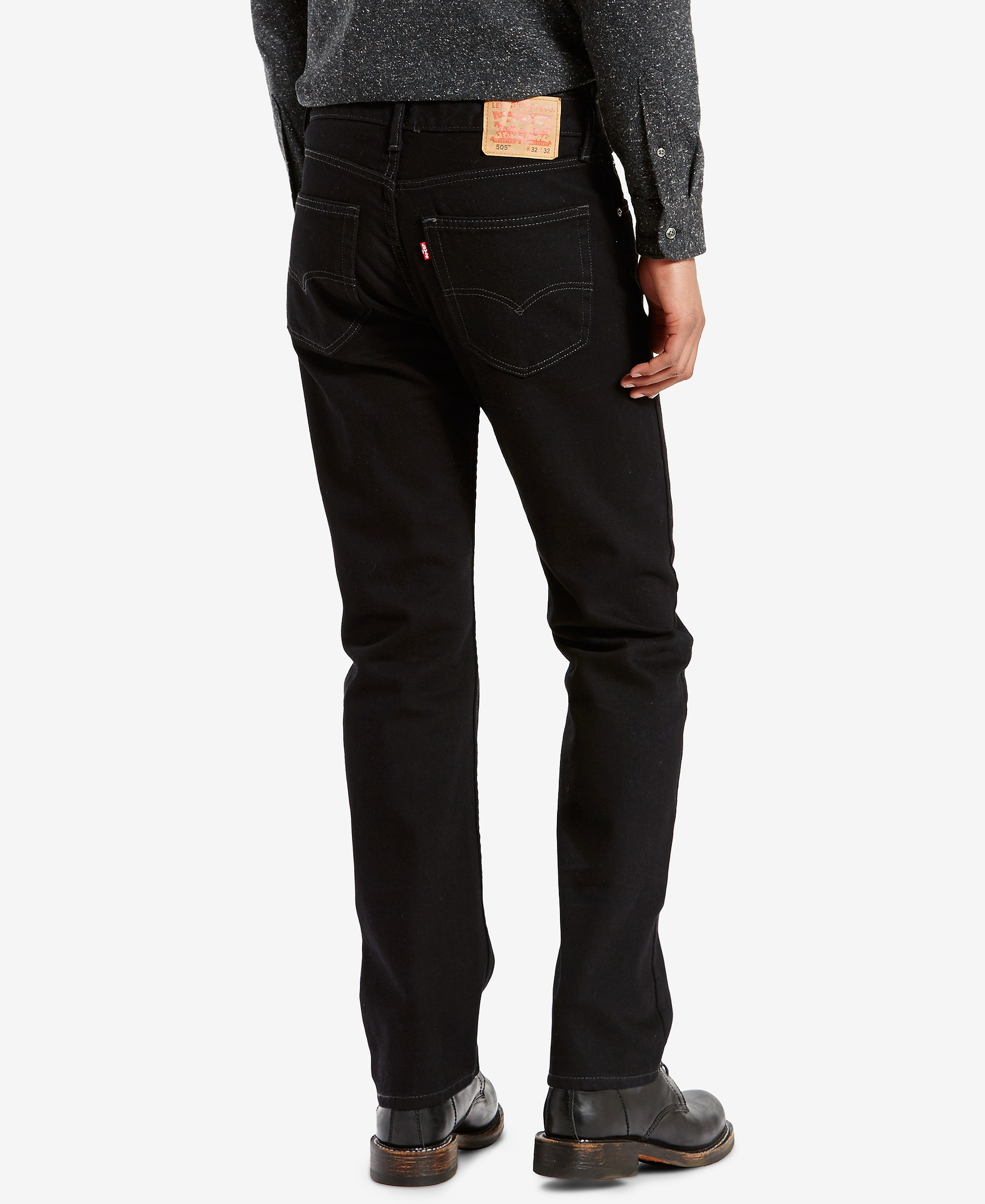 Levi's Men's 505™ Non-Stretch Regular Fit Jeans - Black