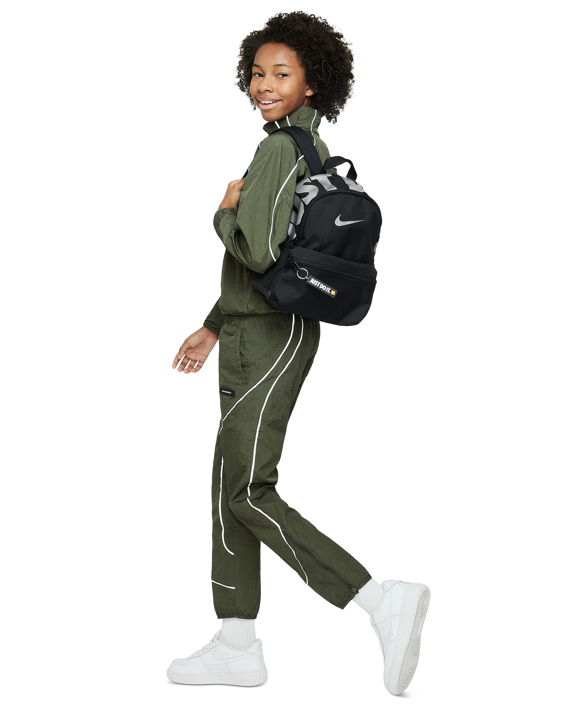 Nike Kids' Brasilia JDI Mini Backpack - Black/White
