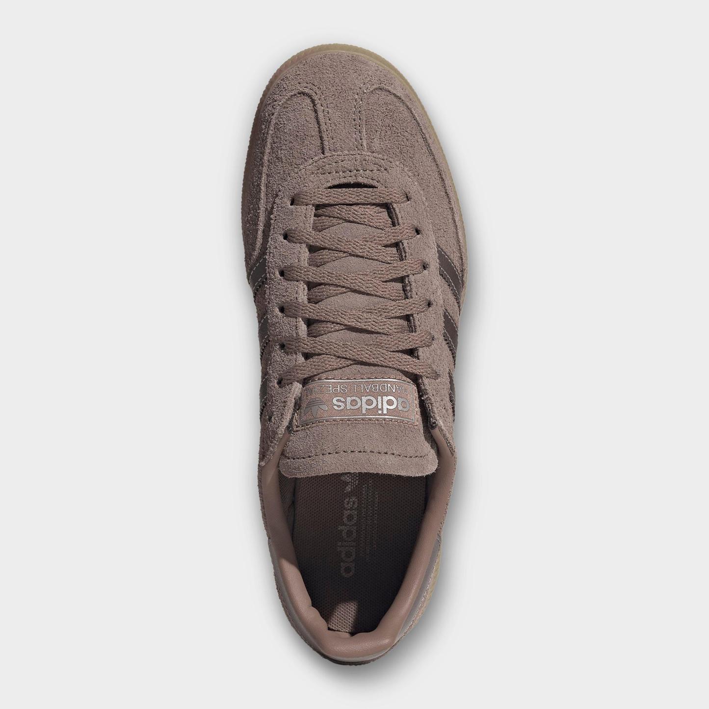 Women's adidas Originals Handball Spezial Casual Shoes - Part 1 - Trace Brown/Coffee Metallic/Gum - Top view