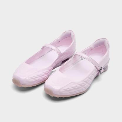 Women's Nithtke Shox Z Calistra Mary Jane Casual Shoes - Pearl Pink/Platinum Violet - Both shoes facing left