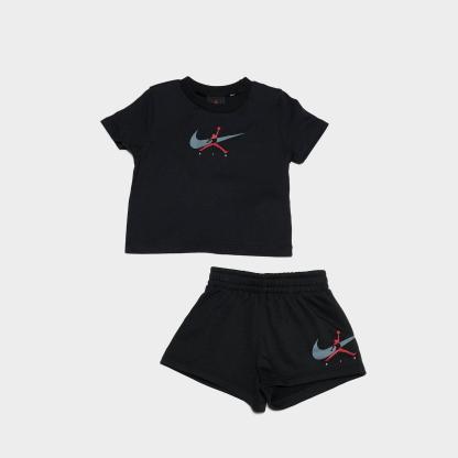 Infant Jordan Jumpman T-Shirt and Shorts Set - Black - view 1