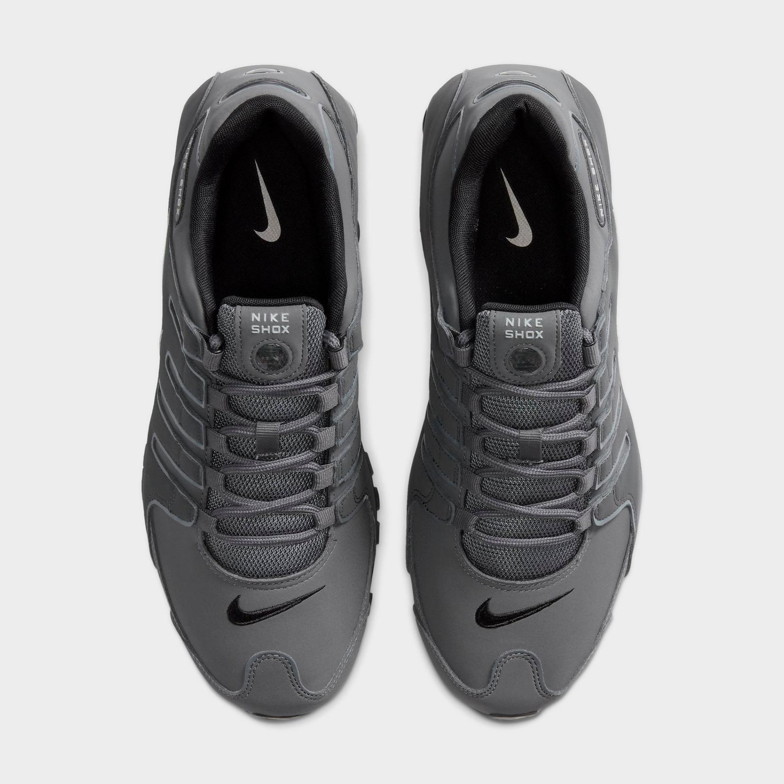 Men's Nike Shox NZ Casual Shoes - Dark Grey/Metallic Iron Ore