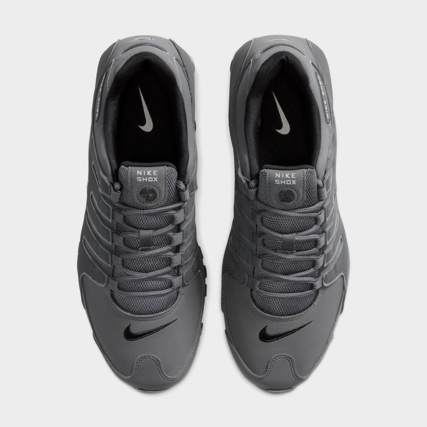 Men's Nike Shox NZ Casual Shoes - Dark Grey/Metallic Iron Ore