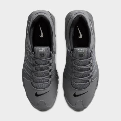 Men's Nike Shox NZ Casual Shoes - Dark Grey/Metallic Iron Ore