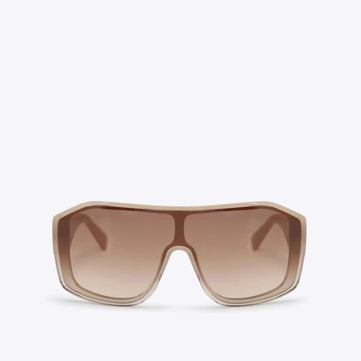 Kurt Geiger London Kurt Oversized Visor Sunglasses - Beige