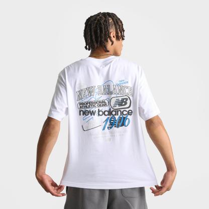 Men's New Balance Puffed T-Shirt - White - view 4