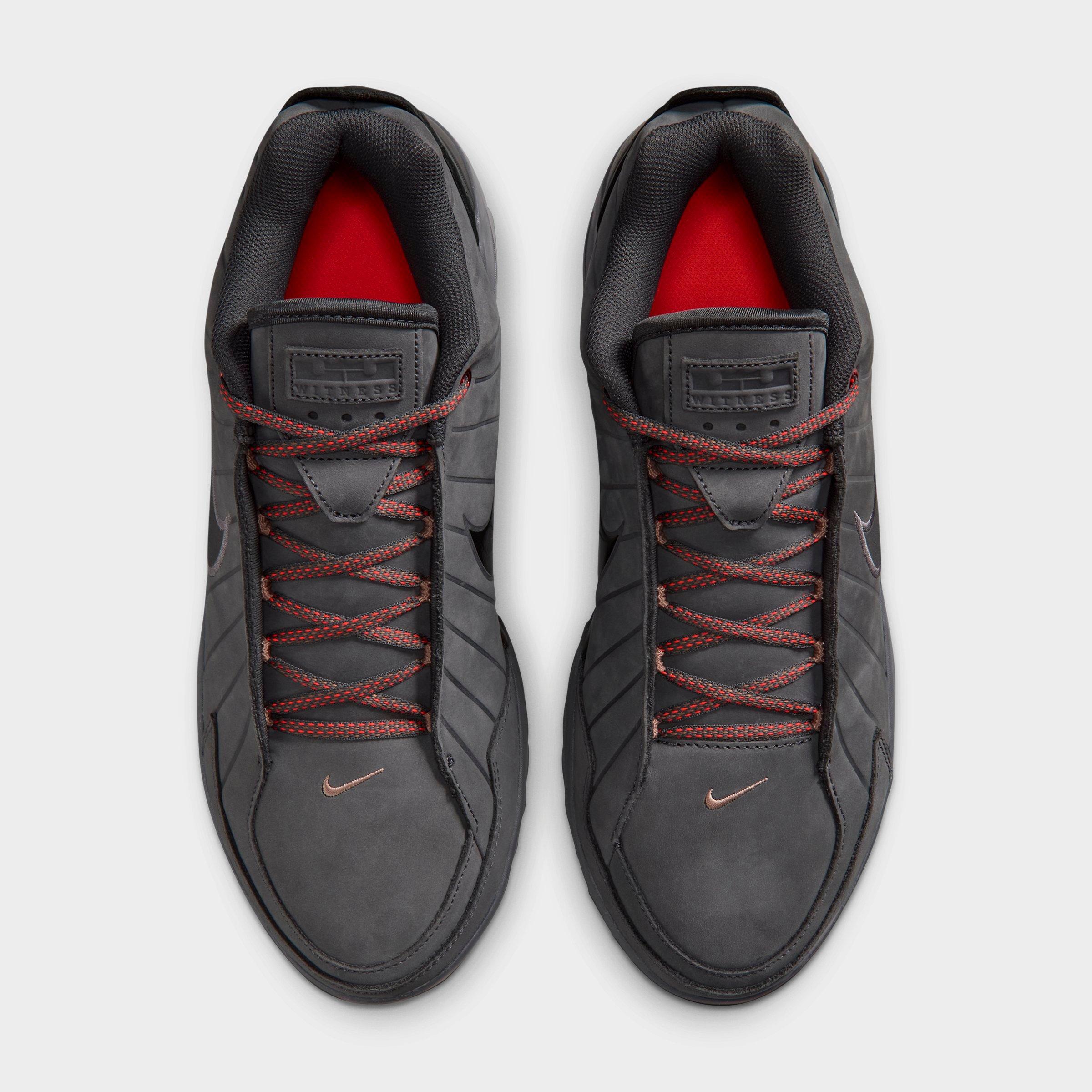 Men's Nithtke LeBron Witness 9 Basketball Shoes - Anthracite/Iron Grey/Desert Dust/Black - Top view