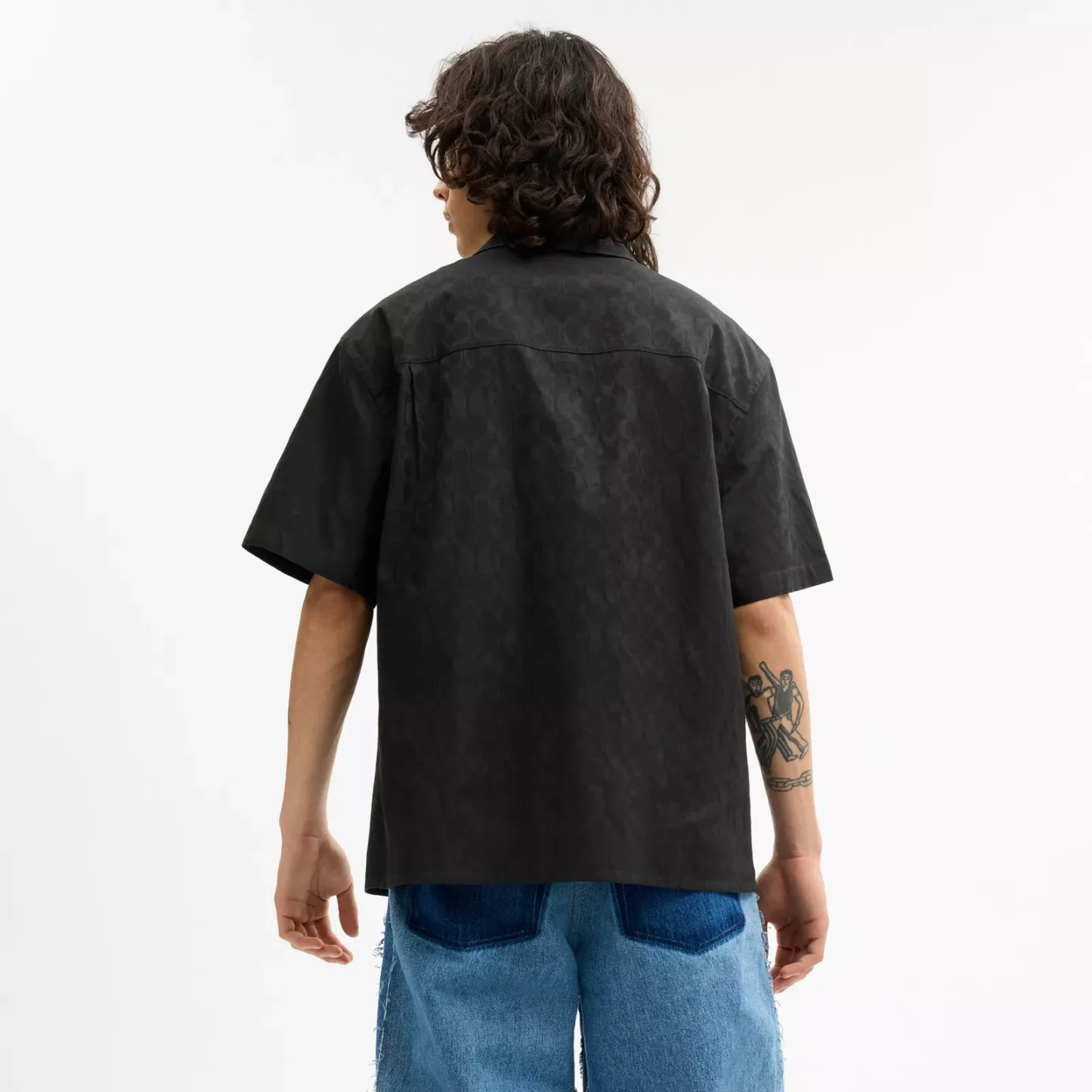 Coach | Brain Dead Signature Camp Shirt - Black - view 3