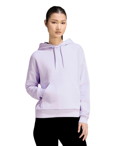 adidas Women's Essentials Long-Sleeve Logo Hoodie - Frozen Purple/White