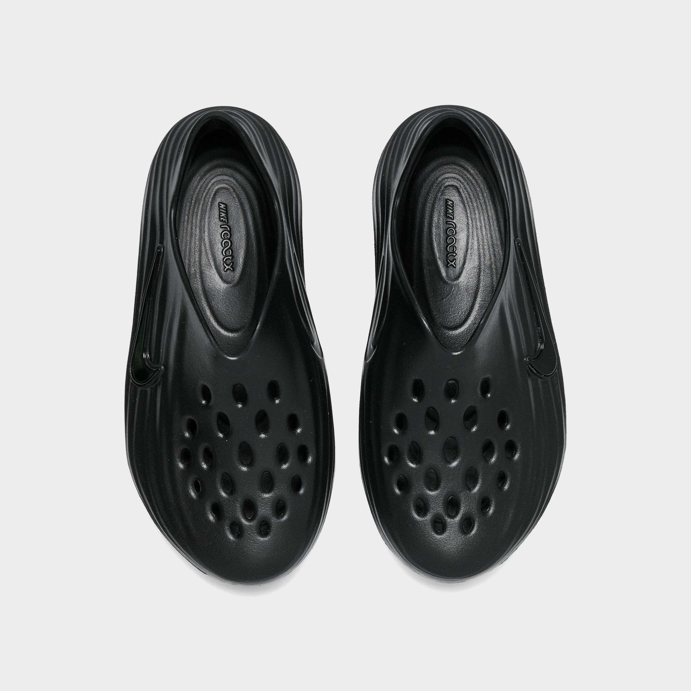 Big Kids' Nithtke ReactX Rejuven8 Recovery Casual Shoes - Black/Black/Black - Top view