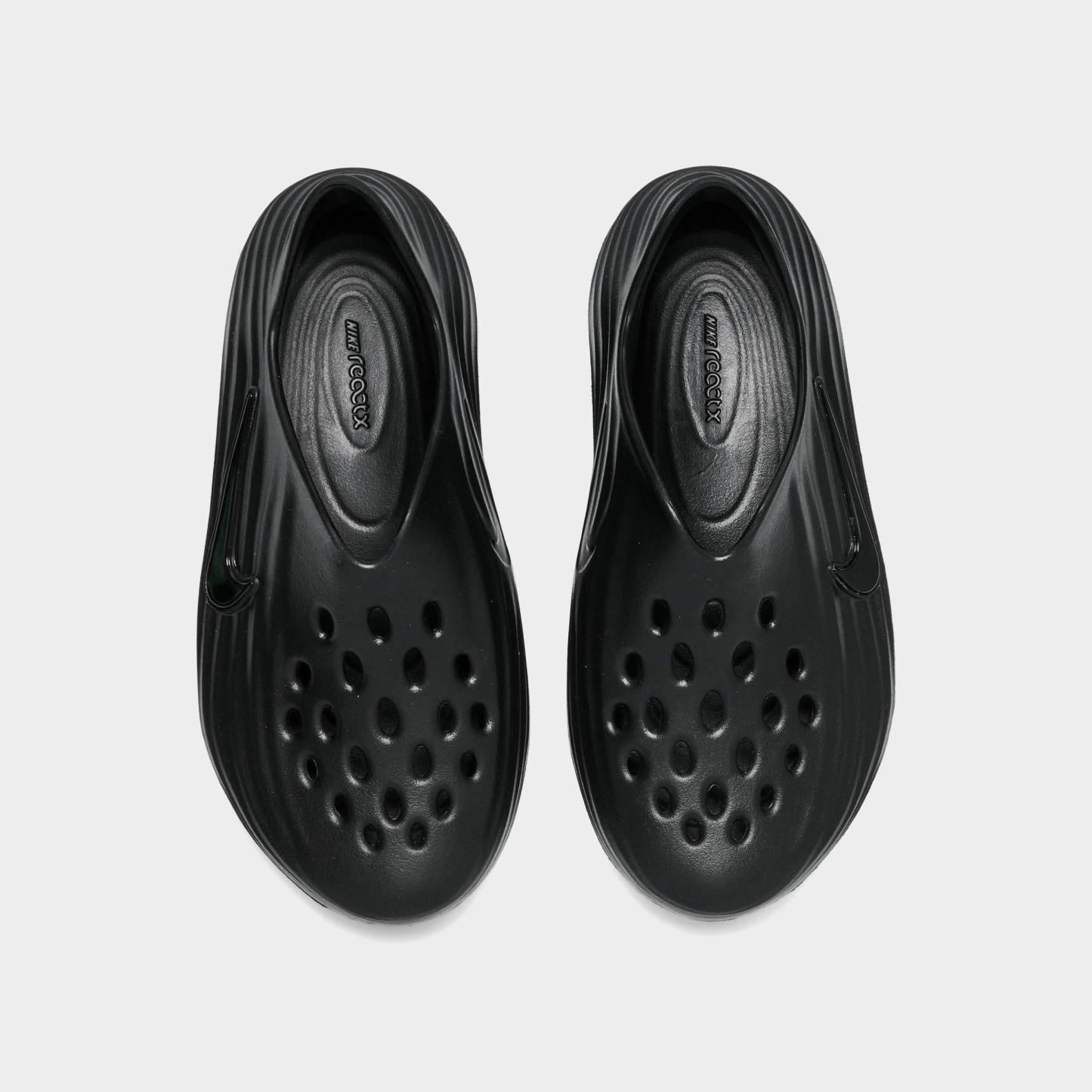 Big Kids' Nithtke ReactX Rejuven8 Recovery Casual Shoes - Black/Black/Black - Top view