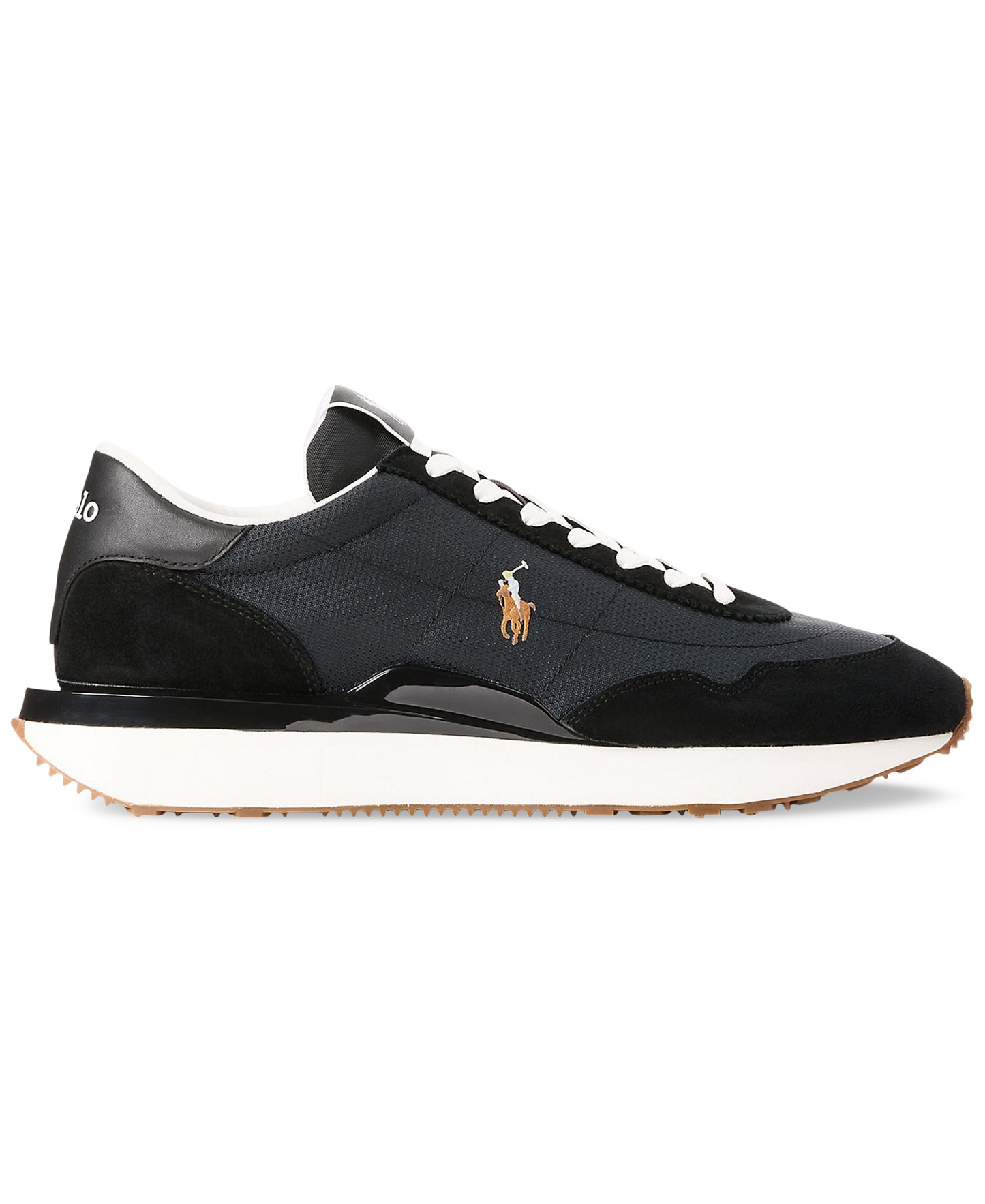 Polo Ralph Lauren Men's Train 89 Lace-Up Sneakers - BLACK/MULTI
