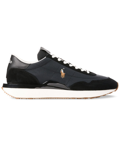Polo Ralph Lauren Men's Train 89 Lace-Up Sneakers - BLACK/MULTI