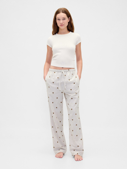 Adult Softest Flannel PJ Pants - Brannan stripe print