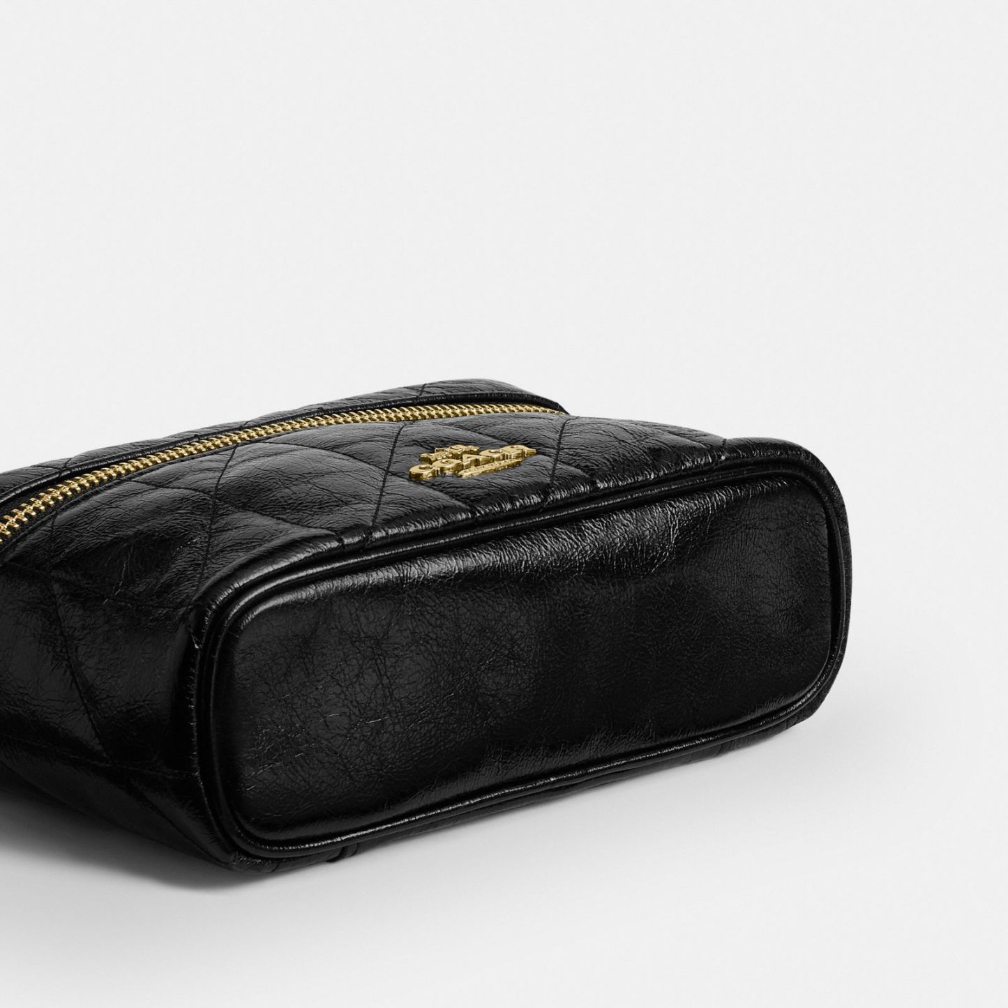 Rainer Crossbody Bag 18 With Quilting - Gold/Black - view 7