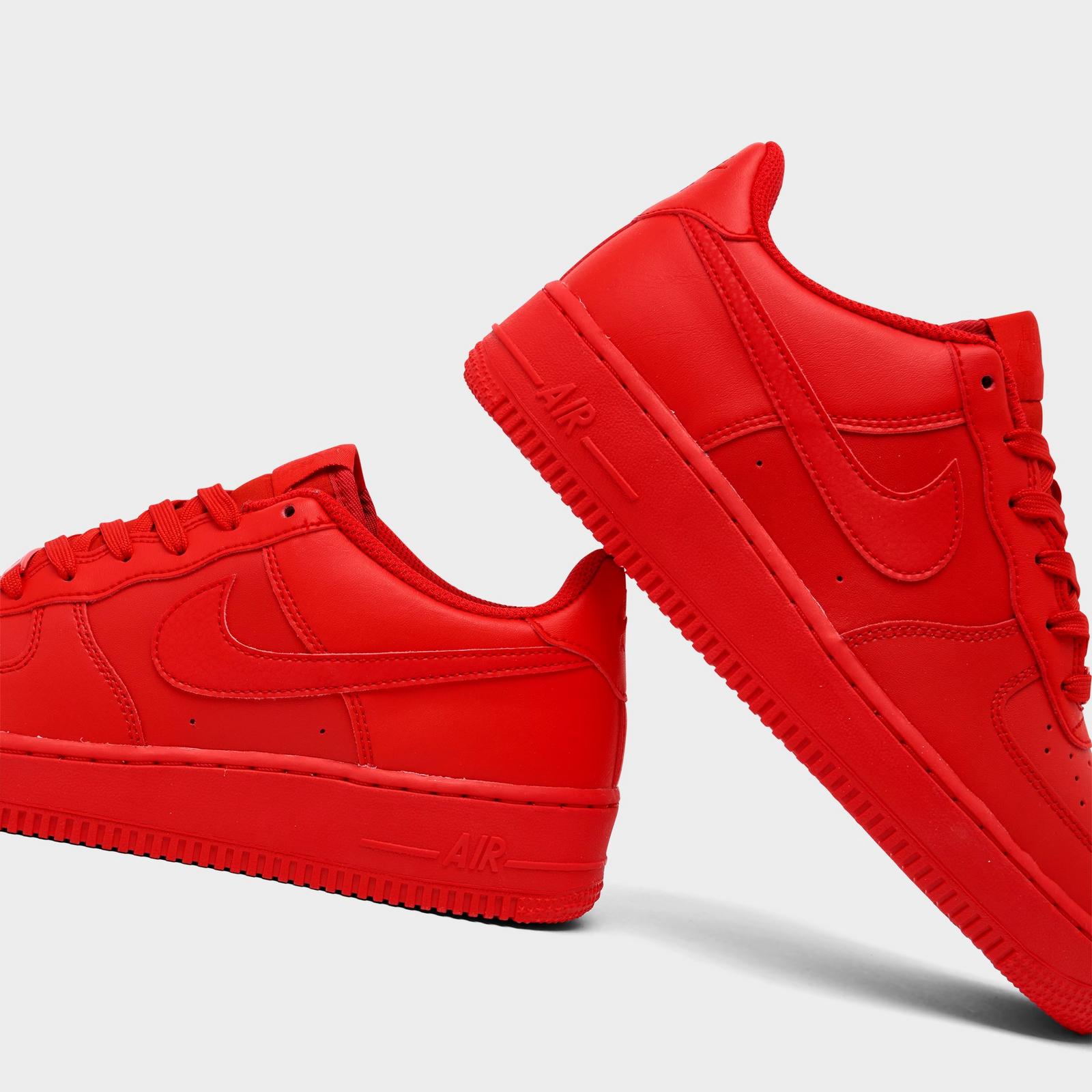 Big Kids' Nike Air Force 1 Low Casual Shoes - Red