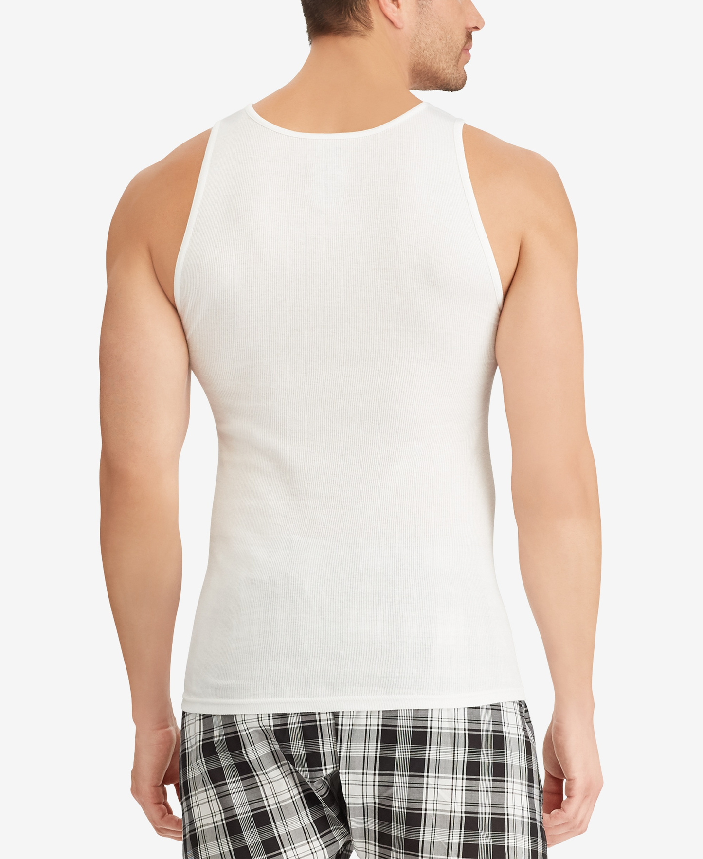 Polo Ralph Lauren Men's 5-Pack Cotton Undershirt Tank Tops - White Pack