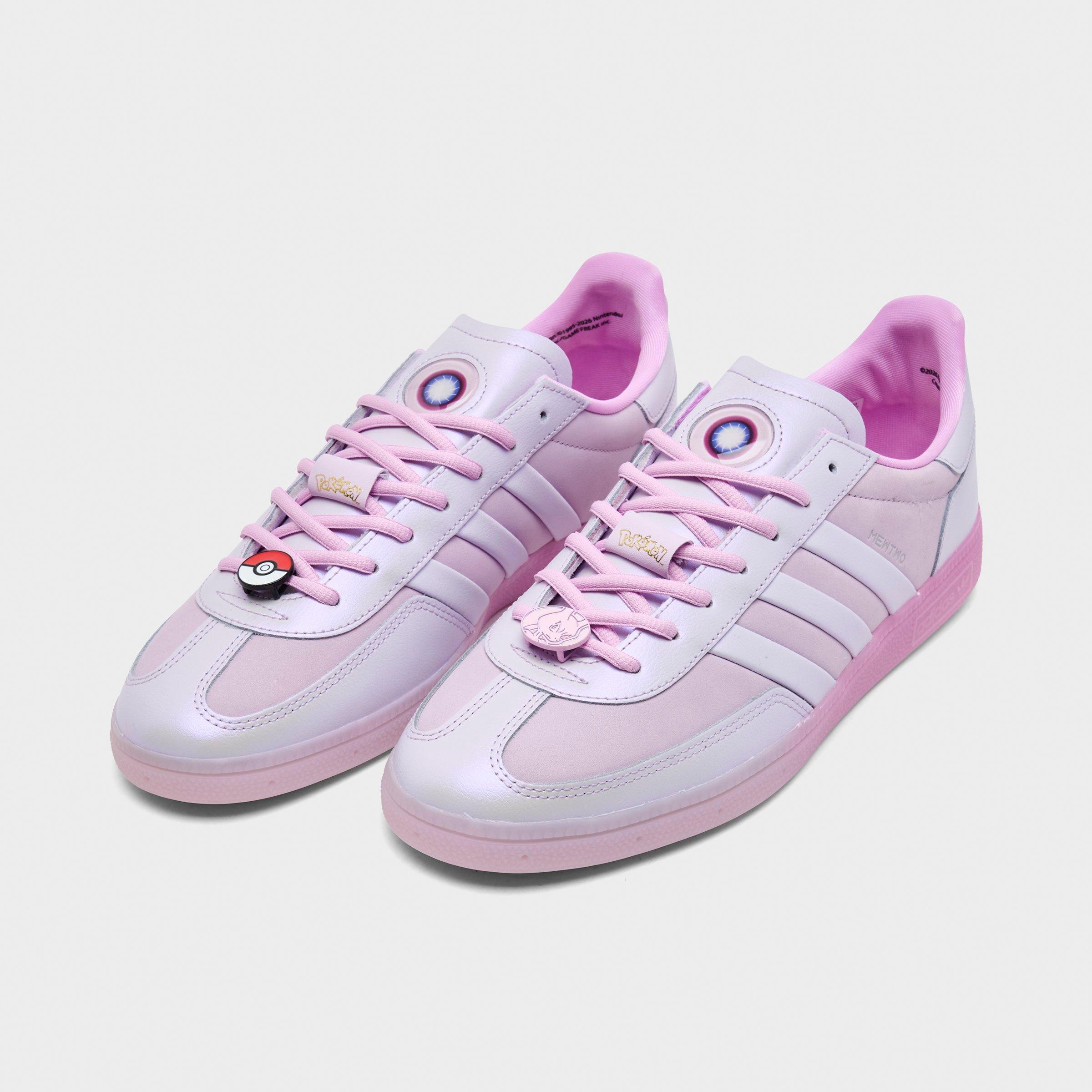 Men's adidas Originals x Pokémon Handball Spezial Mewtwo Casual Shoes - Ice Lavender/Ice Lavender/Bliss Lilac - Both shoes facing left