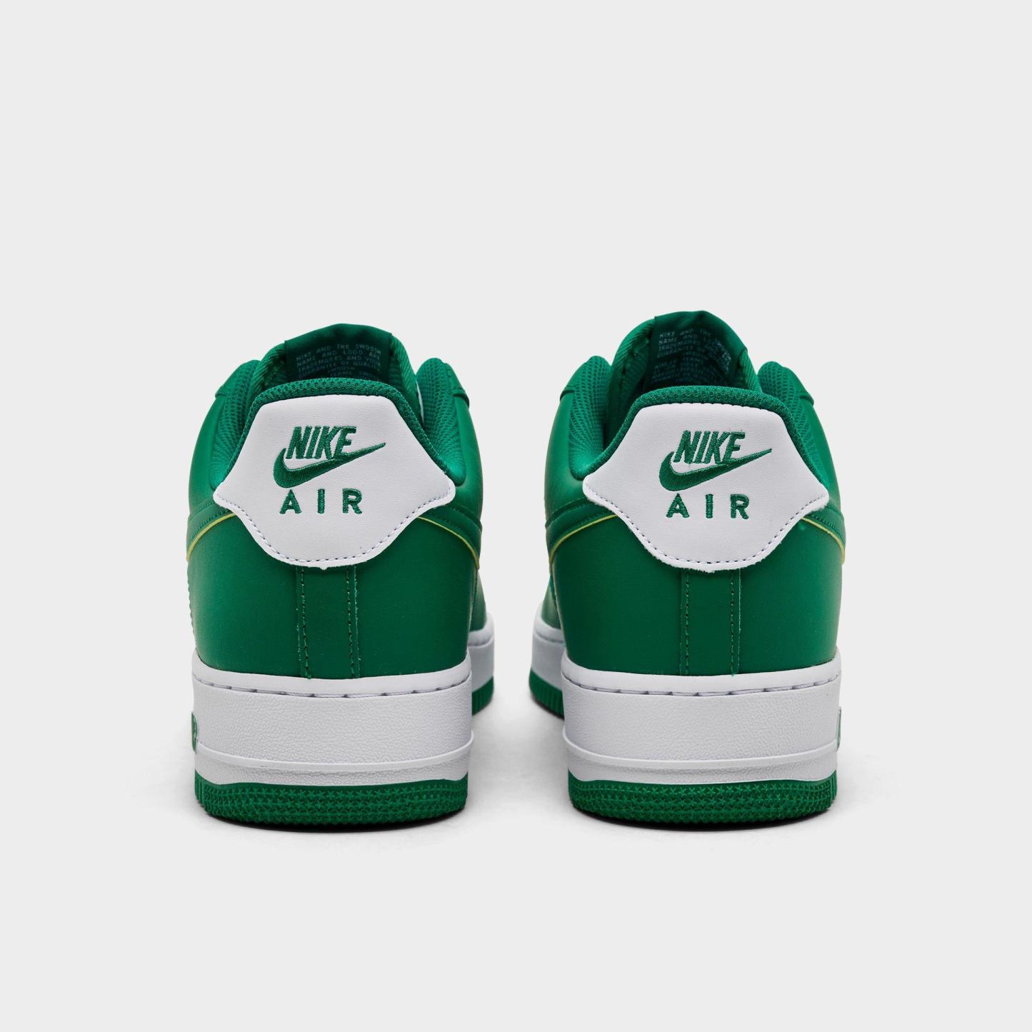 Men's Nithtke Air Force 1 '07 Casual Shoes - Part 1 - White/Malachite/White - Back view