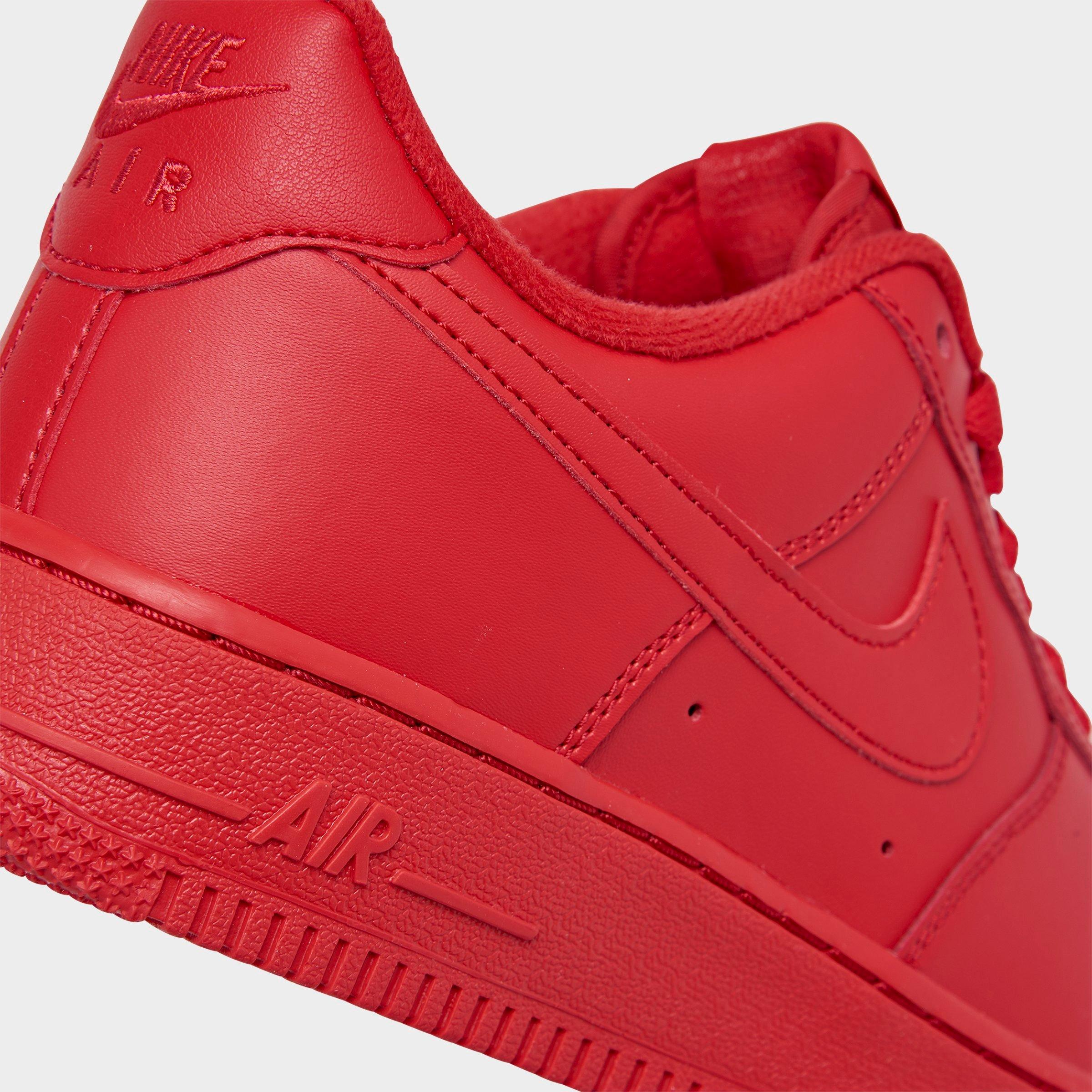 Men's Nithtke Air Force 1 '07 LV8 Casual Shoes - Part 2 - University Red/University Red - Detail shot