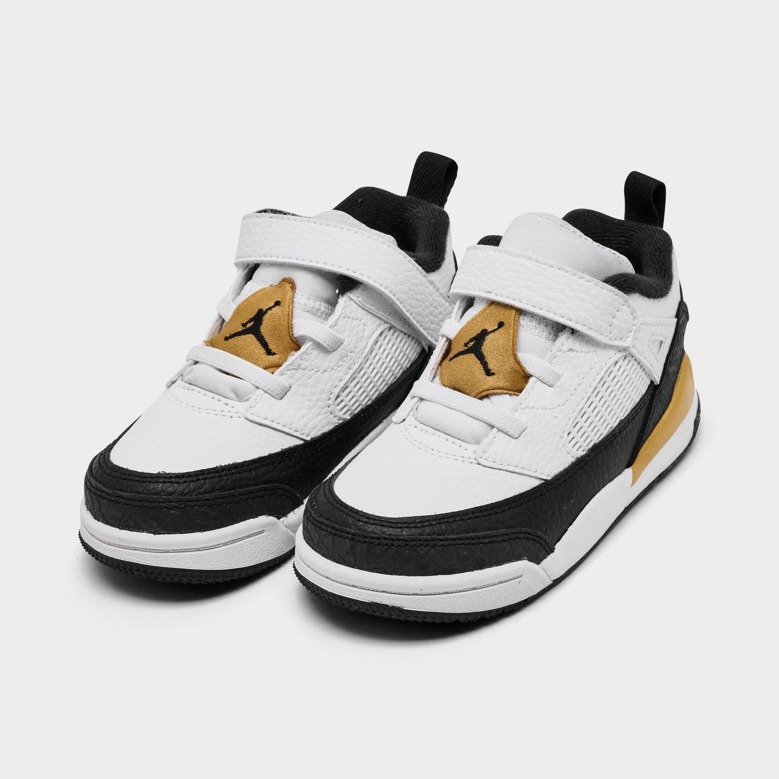 Kids' Toddler Jordan Spizike Low Casual Shoes - White/Metallic Gold/Black - view 2