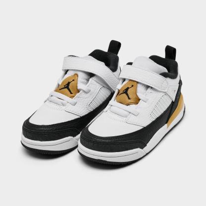 Kids' Toddler Jordan Spizike Low Casual Shoes - White/Metallic Gold/Black - view 2