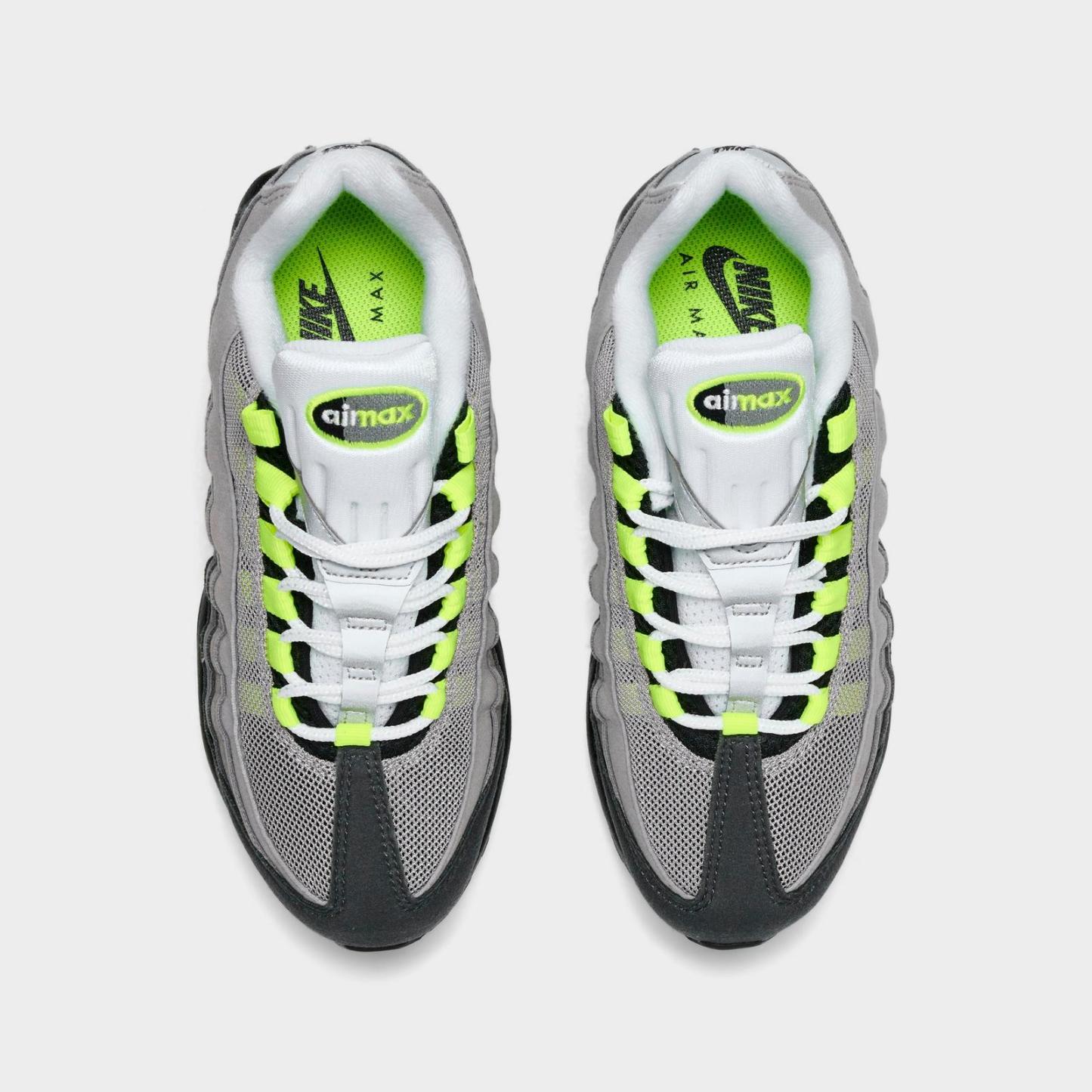 Big Kids' Nike Air Max 95 Big Bubble Casual Shoes - Black/Neon Yellow/Anthracite/Light Graphite