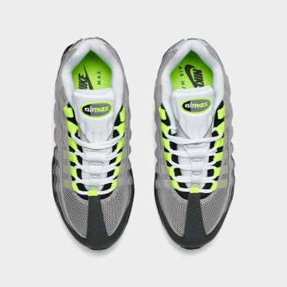 Big Kids' Nike Air Max 95 Big Bubble Casual Shoes - Black/Neon Yellow/Anthracite/Light Graphite