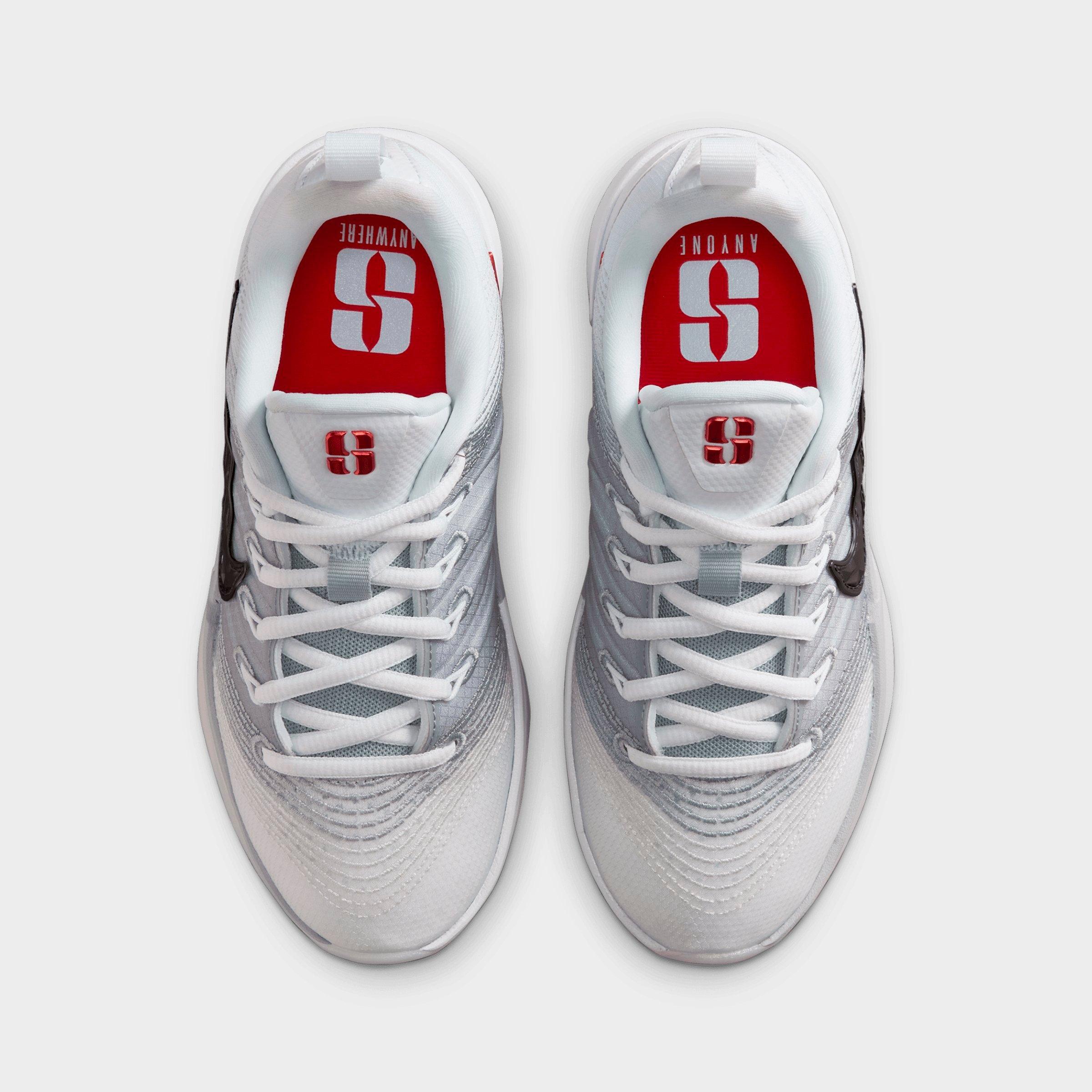 Big Kids' Nithtke Sabrina 3 Basketball Shoes - White/Wolf Grey/Photon Dust/Metallic Dark Grey - Top view