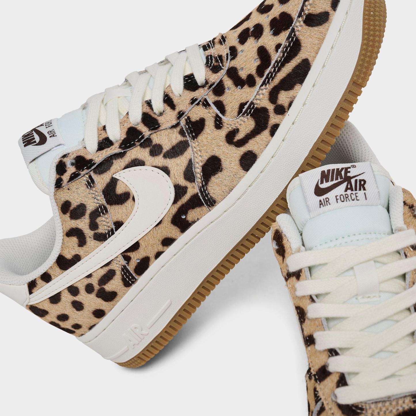 Women's Nithtke Air Force 1 '07 SE Print Casual Shoes - Baroque Brown/Sail/Sesame - Detail shot