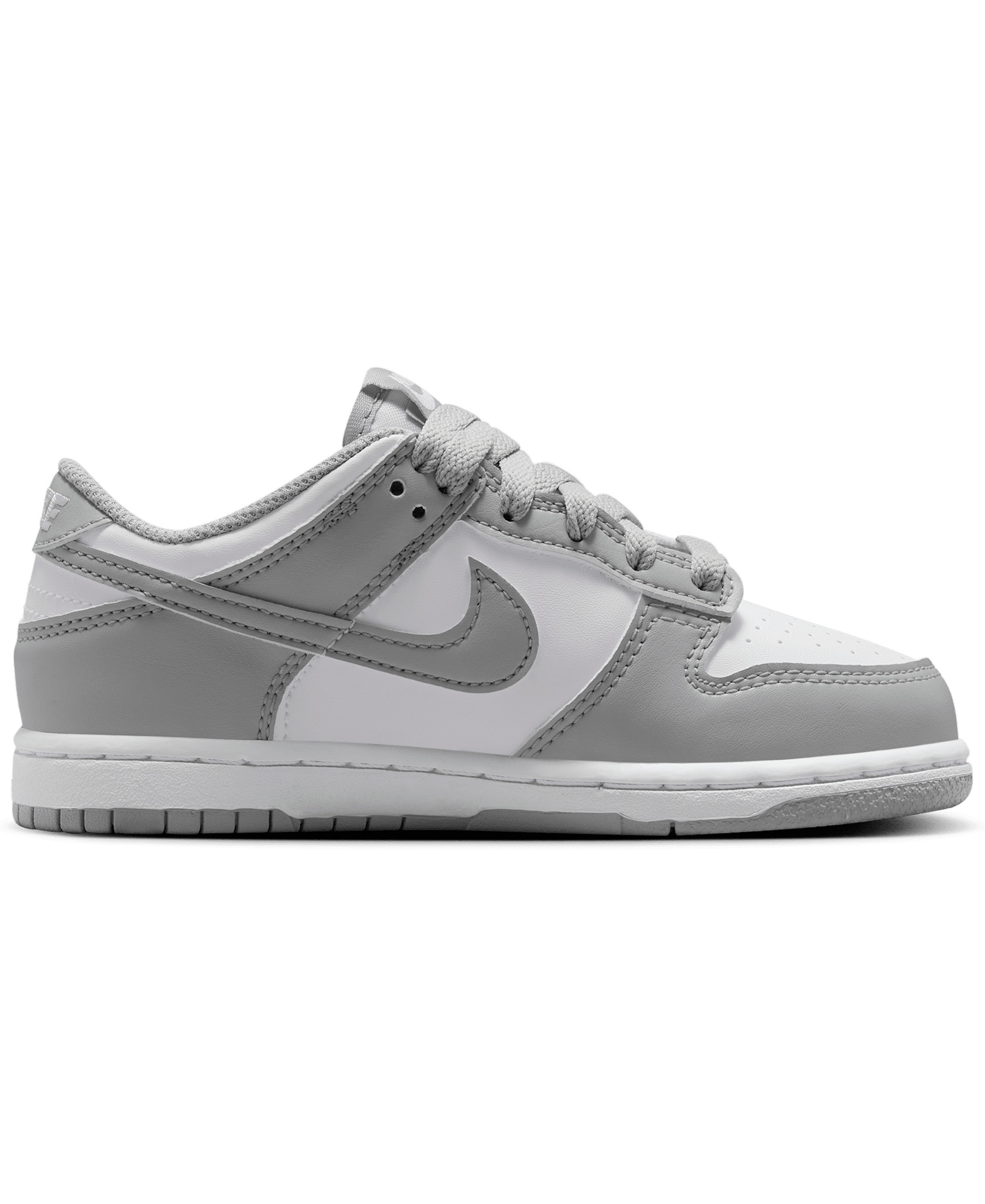 Nike Little Kids Dunk Low Casual Sneakers from Finish Line - White, Light Sky Grey