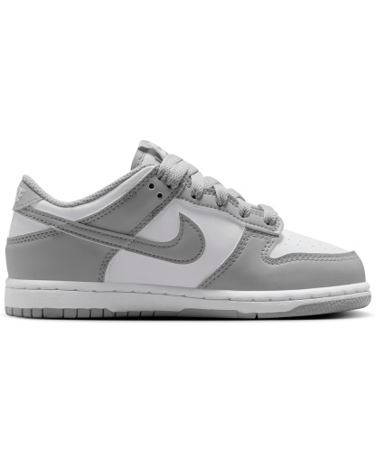 Nike Little Kids Dunk Low Casual Sneakers from Finish Line - White, Light Sky Grey