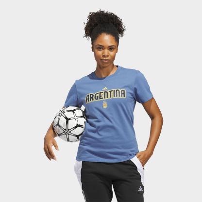 Women's adidas FIFA World Cup 2026 Argentina Home Graphic T-Shirt - Crew Blue - view 2