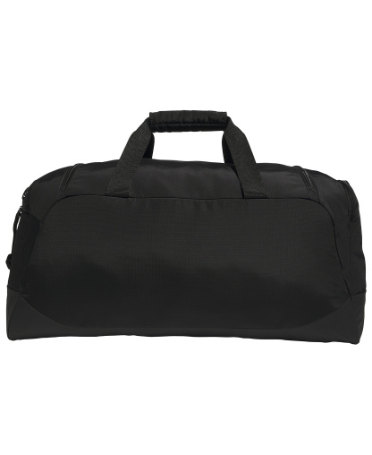 adidas Men's Medium Defender Logo Duffel Bag - Black/Silver