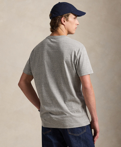 Polo Ralph Lauren Men's Embroidered Pony Classic-Fit T-Shirt - Dark Vintage Heather