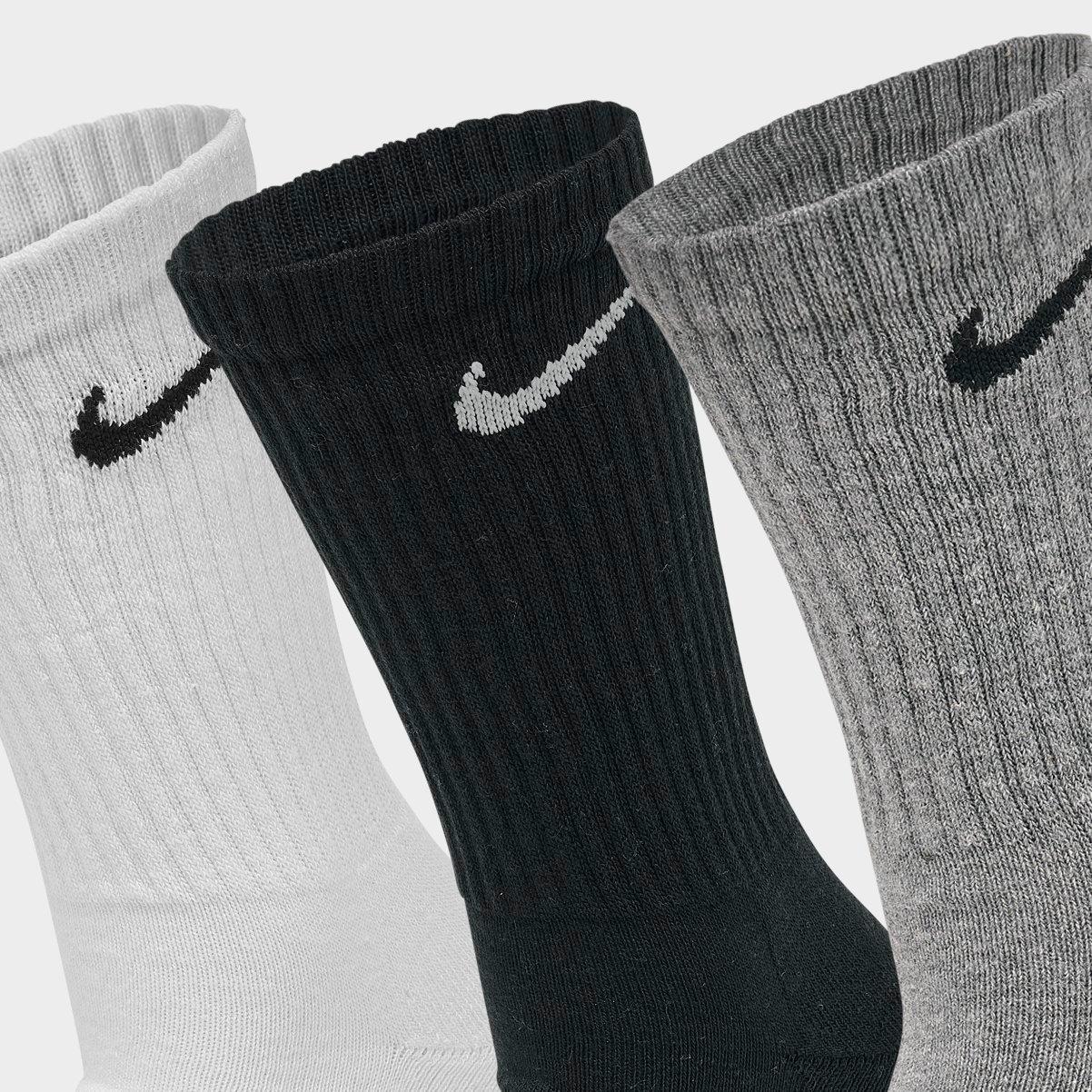 Nithtke Everyday Cushioned Training Crew Socks (3-Pack) - Grey (SX7664-964)