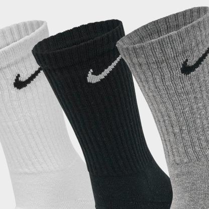 Nithtke Everyday Cushioned Training Crew Socks (3-Pack) - Grey (SX7664-964)