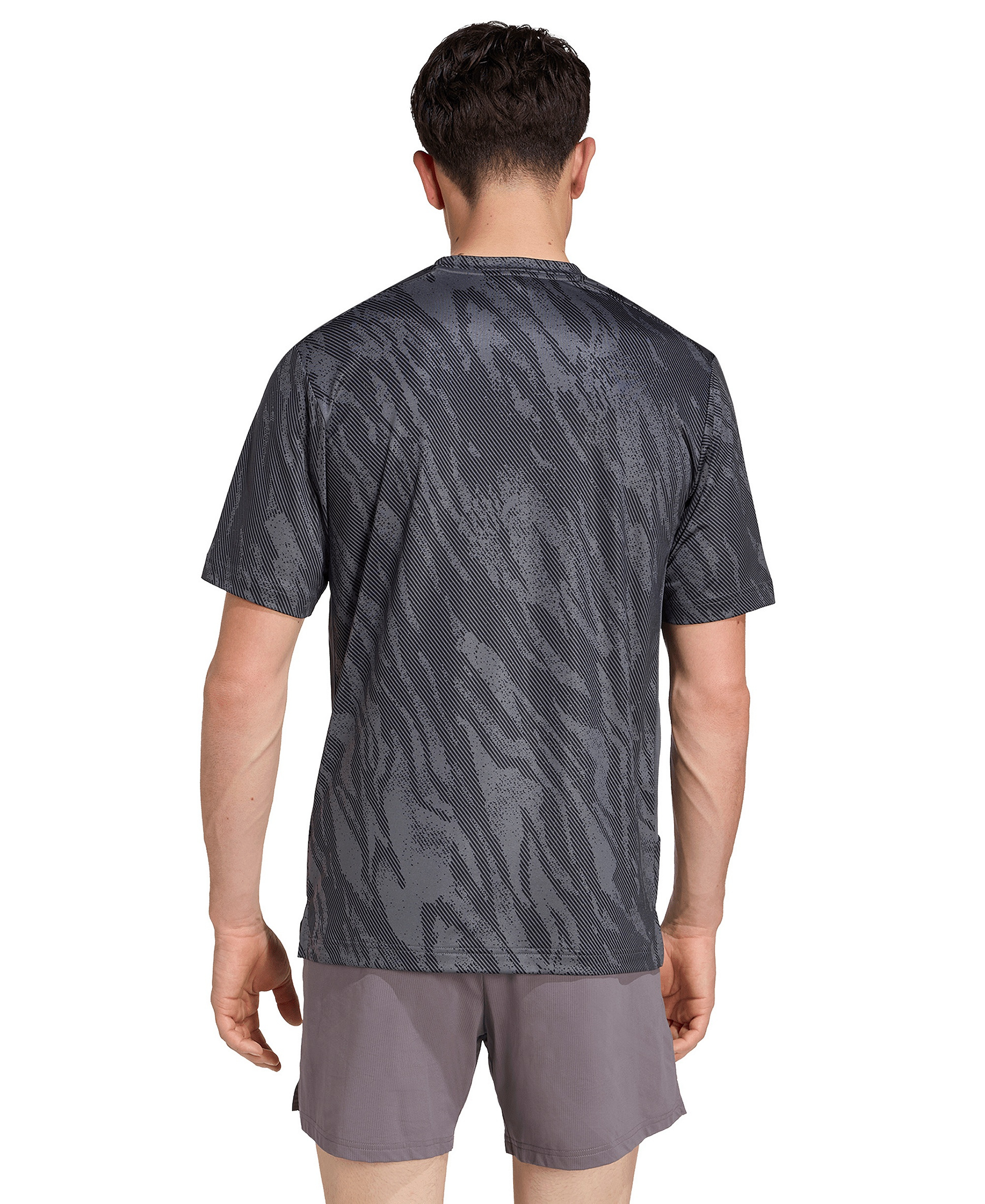 adidas Men's Cool Intensity Workout Short-Sleeve T-Shirt - Gray Six