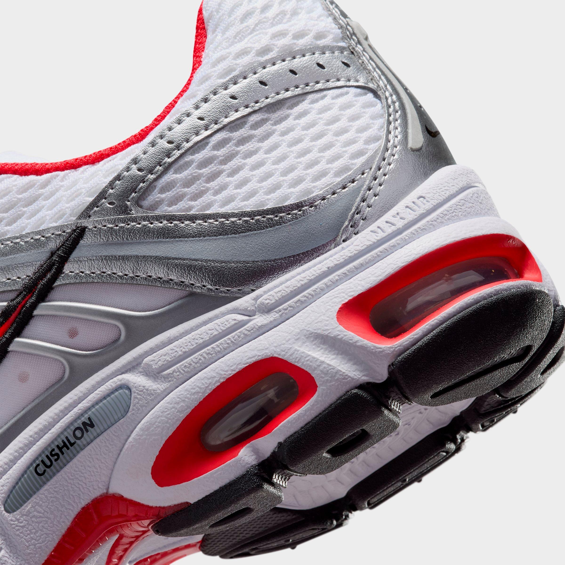 Women's Nithtke Air Max Moto 2K Casual Shoes - Part 3 - White/Metallic Silver/Black/University Red - Detail shot