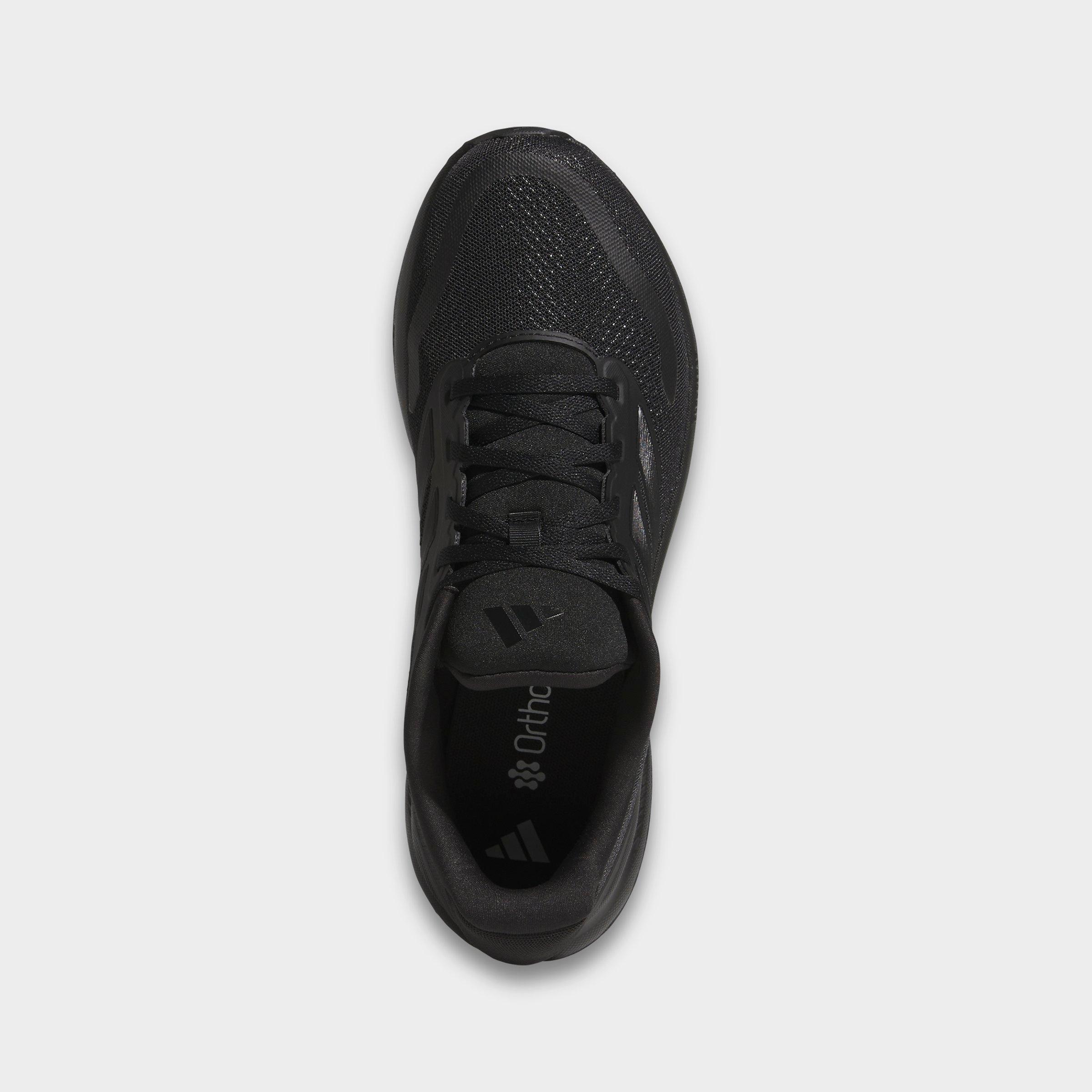 Men's adidas Runfalcon 5 Running Shoes (Wide Width) - Black/Black/White - Top view