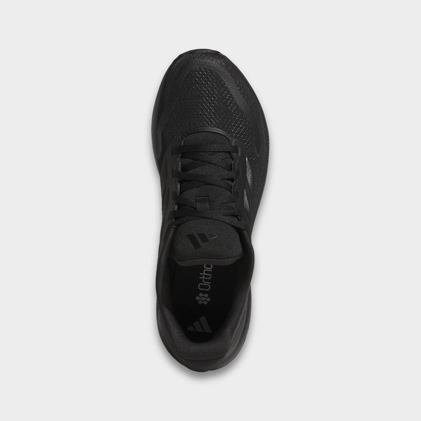Men's adidas Runfalcon 5 Running Shoes (Wide Width) - Black/Black/White - Top view
