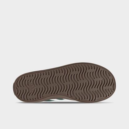 Big Kids' adidas VL Court 3.0 Skateboarding Casual Shoes - Cloud White/Collegiate Green/Gum - Bottom view