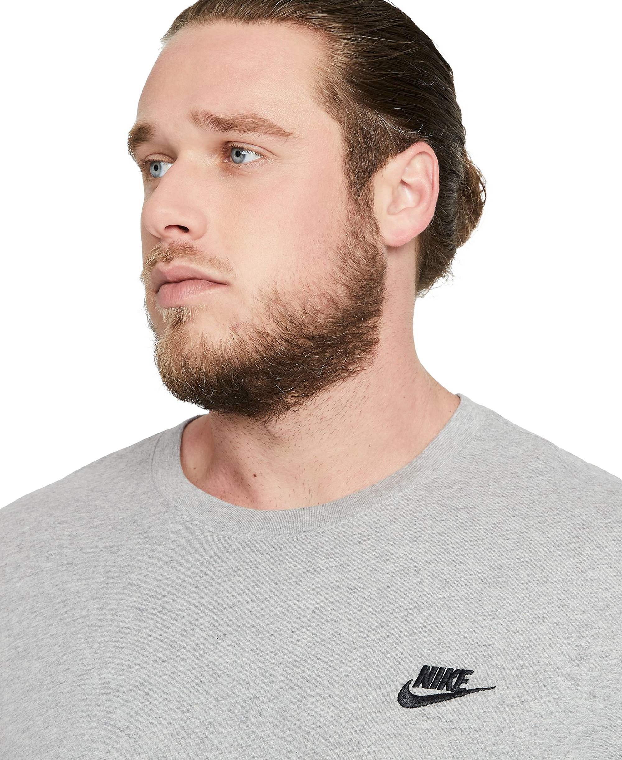 Nike Men's Sportswear Club Crewneck T-Shirt - Dark Gray Heather
