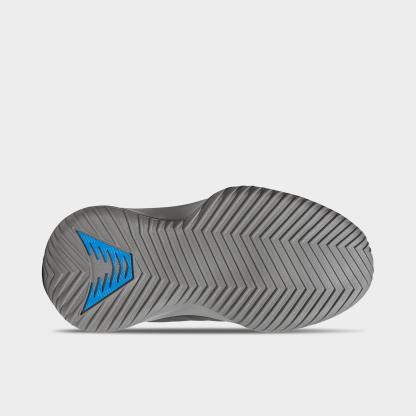 Big Kids' adidas Believe That 1 Basketball Shoes - Grey Three/Carbon/Lucid Ray Blue - Bottom view